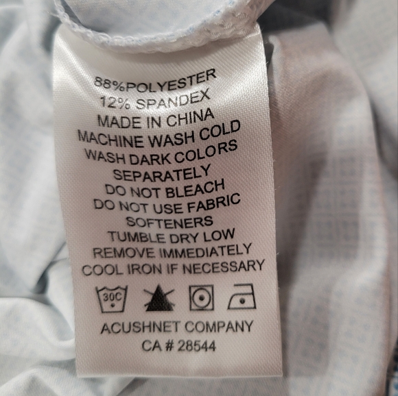 Footjoy Golf 3 Button Placket Polo Logo on Back Embroidered Sleeve XL - Picture 10 of 12